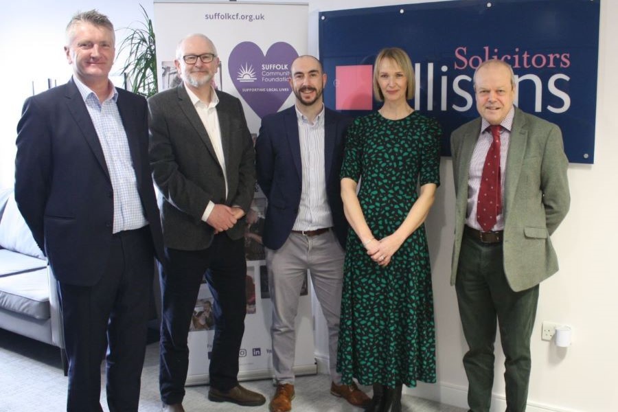 Suffolk Community Foundation is delighted to announce the launch of a new charitable fund with Ellisons Solicitors.